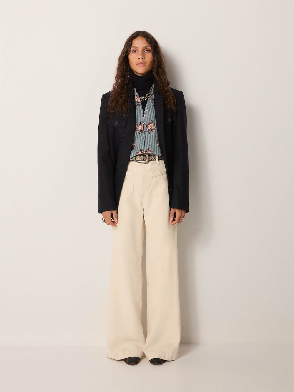 Maison Hotel - Omara Blouse - Cerulean Mist