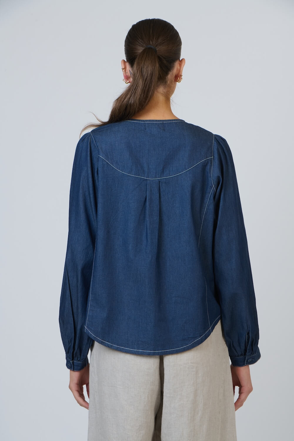 Naturals by O & J - GA679 Round Neck Blouse - Bikie