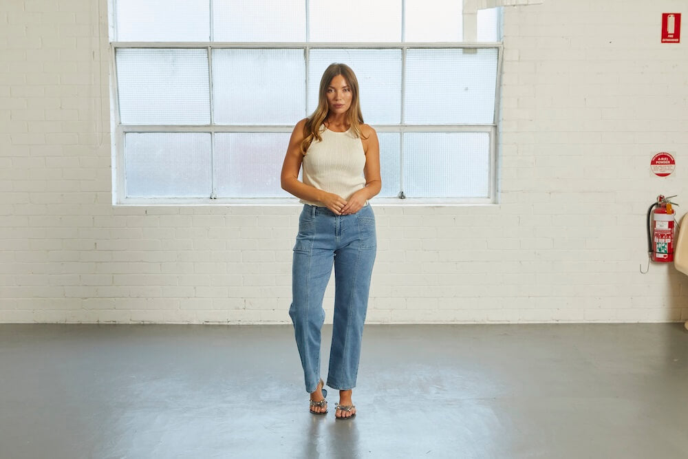 New London Jeans - Holborn LW Wide Leg Jeans - Light Wash