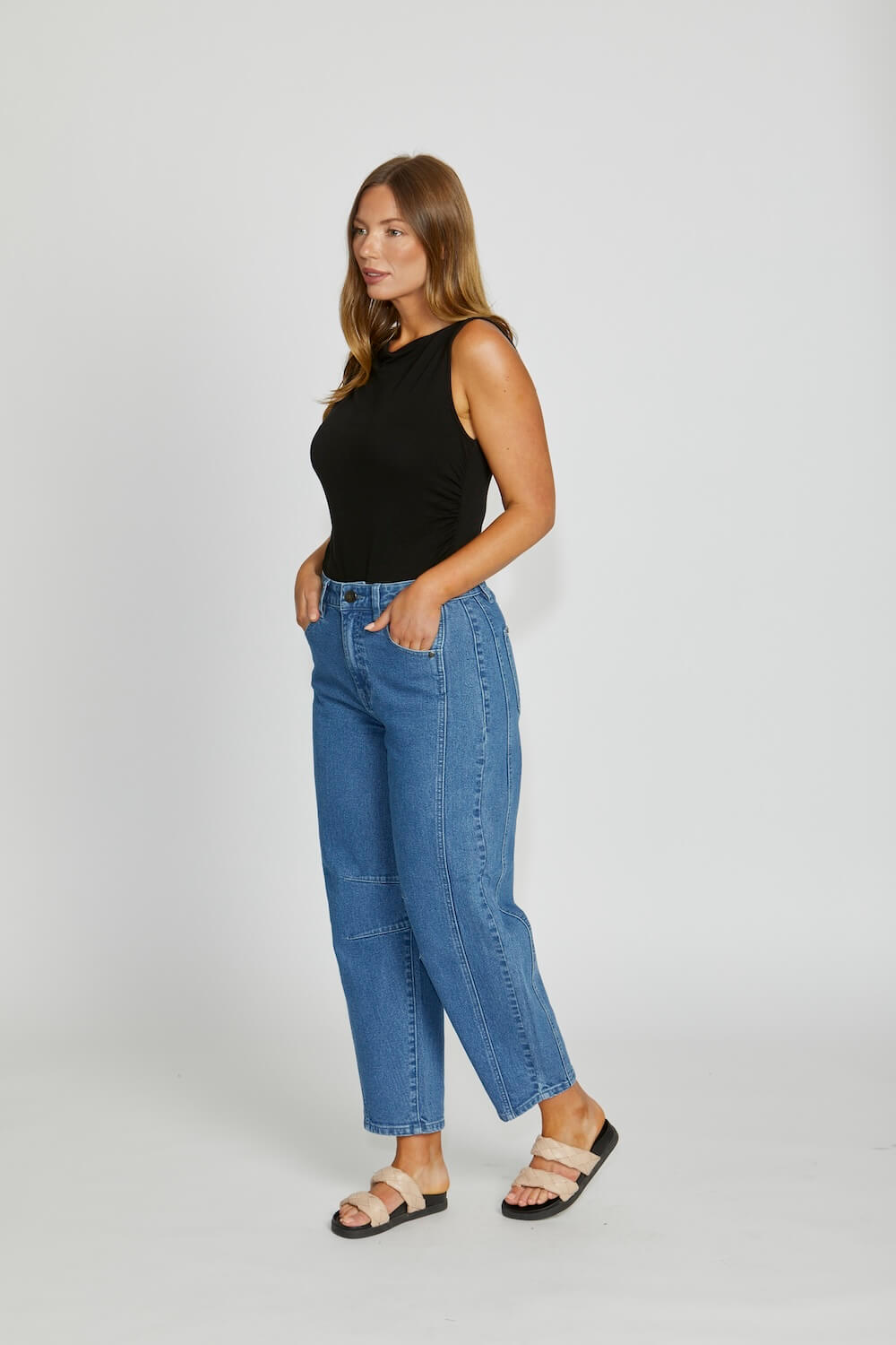 New London Jeans - Truro Barrel Jean - Denim