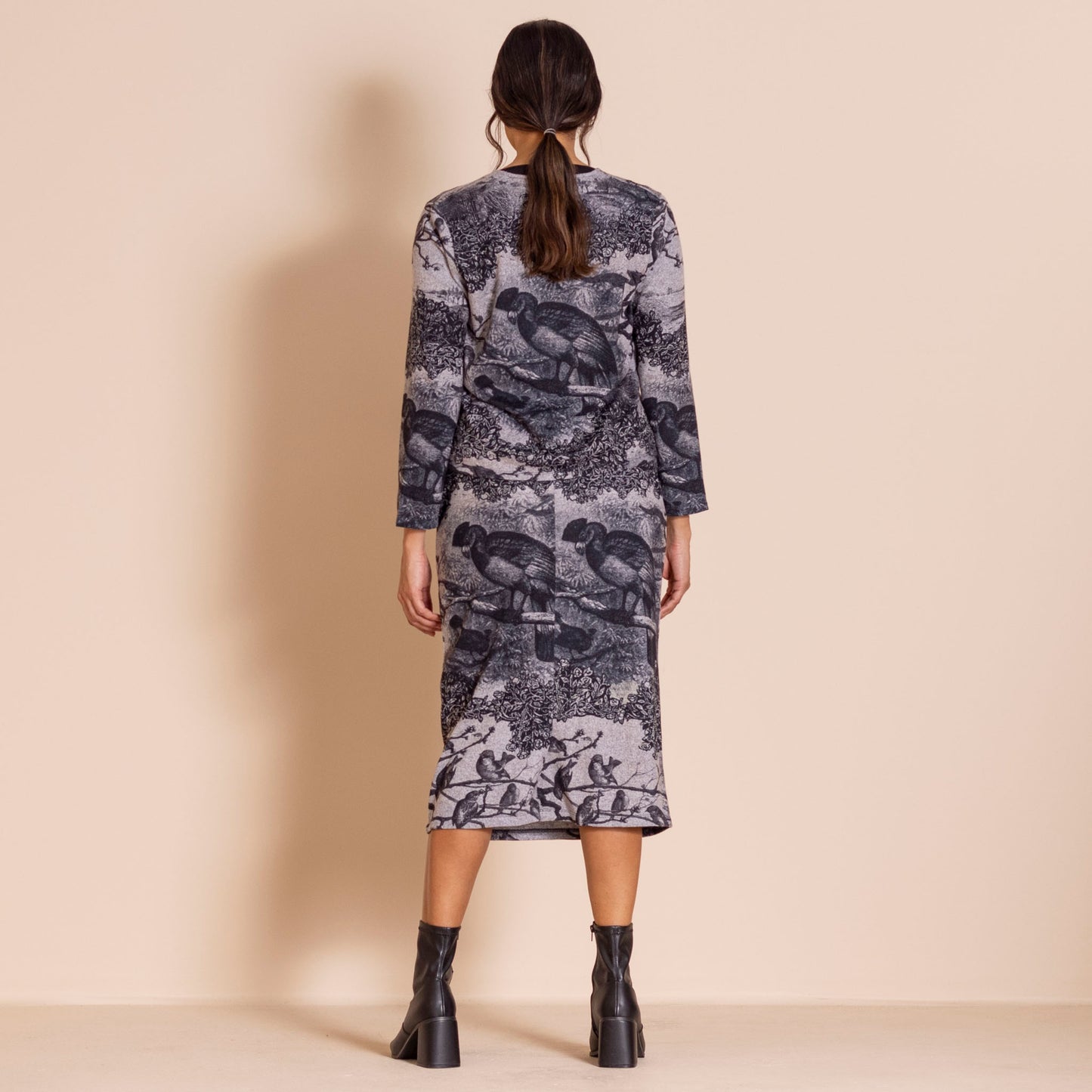 Megan Salmon Parrot Knit Balmoral Cardi