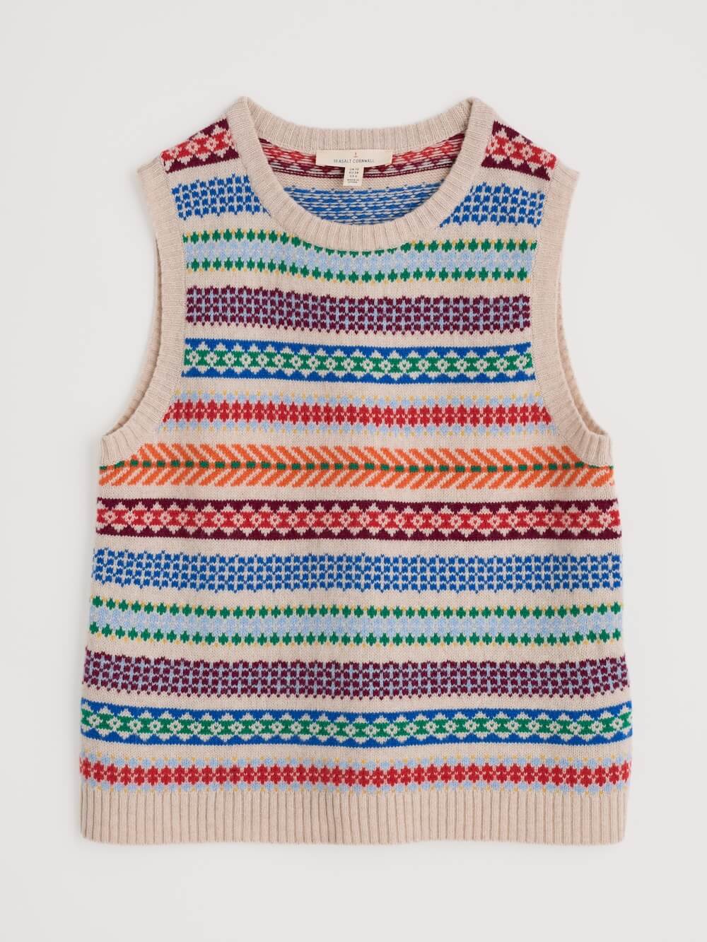 Seasalt - Percella Cove Vest - Knit Abstraction Multi