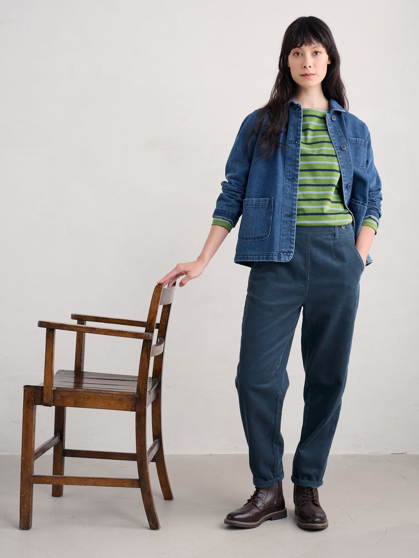Seasalt Porfell Trousers - Sea Cave