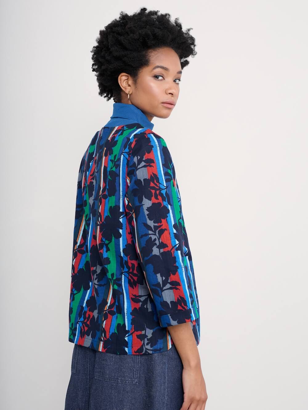 Seasalt - Riding High Top - Camellia Stripe Ink