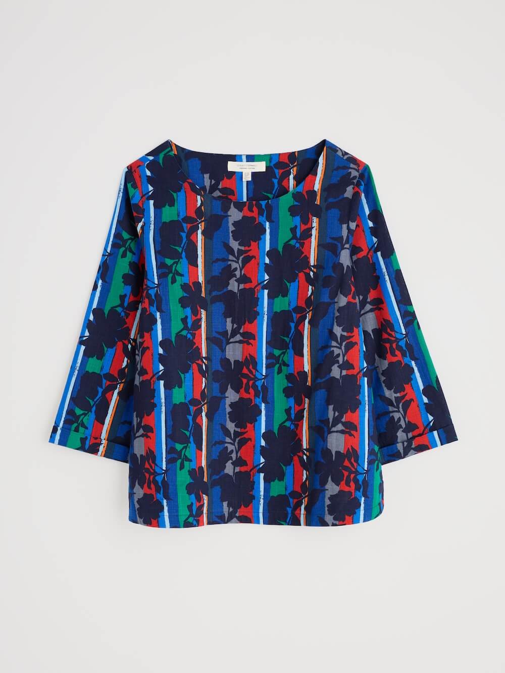 Seasalt - Riding High Top - Camellia Stripe Ink