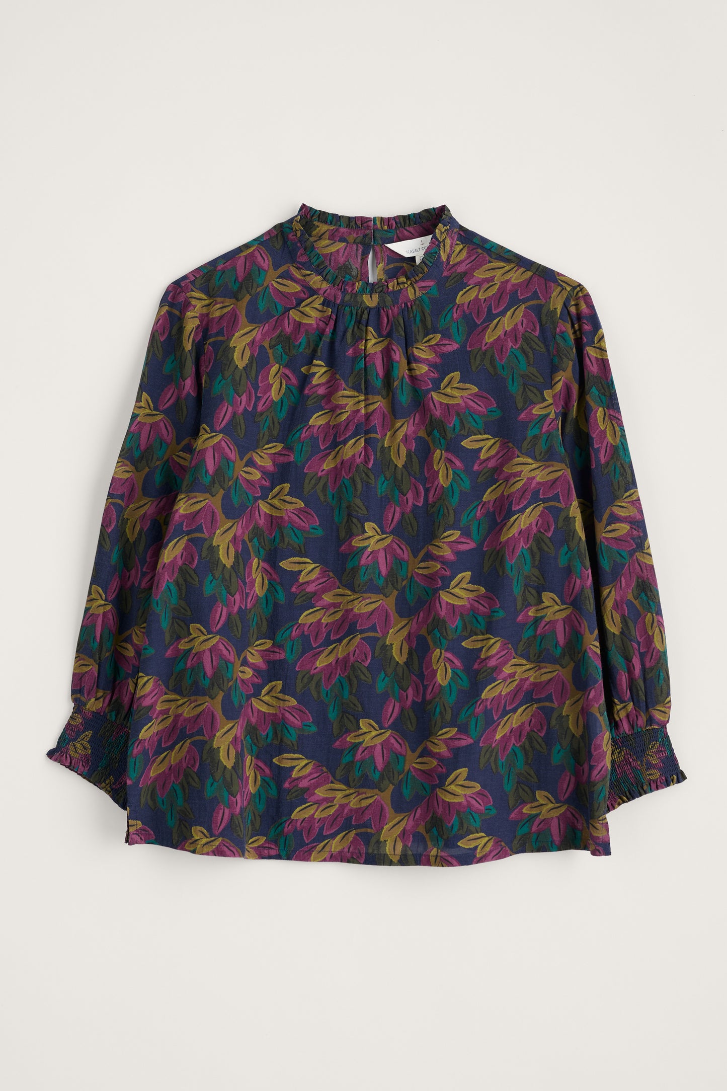 Seasalt Romantic Top - Tapestry Leaves Maritime
