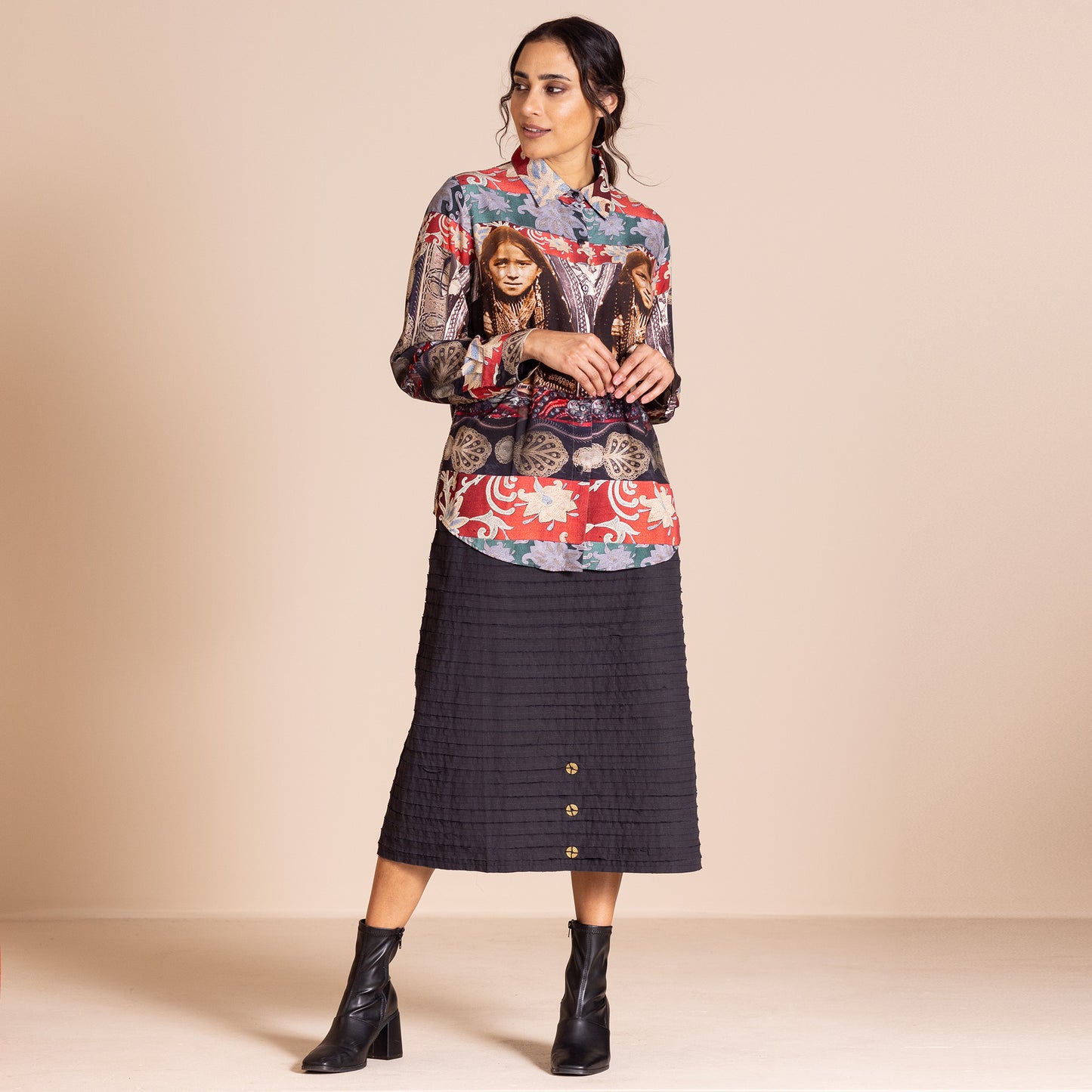 Megan Salmon Samarkand Liberty Shirt