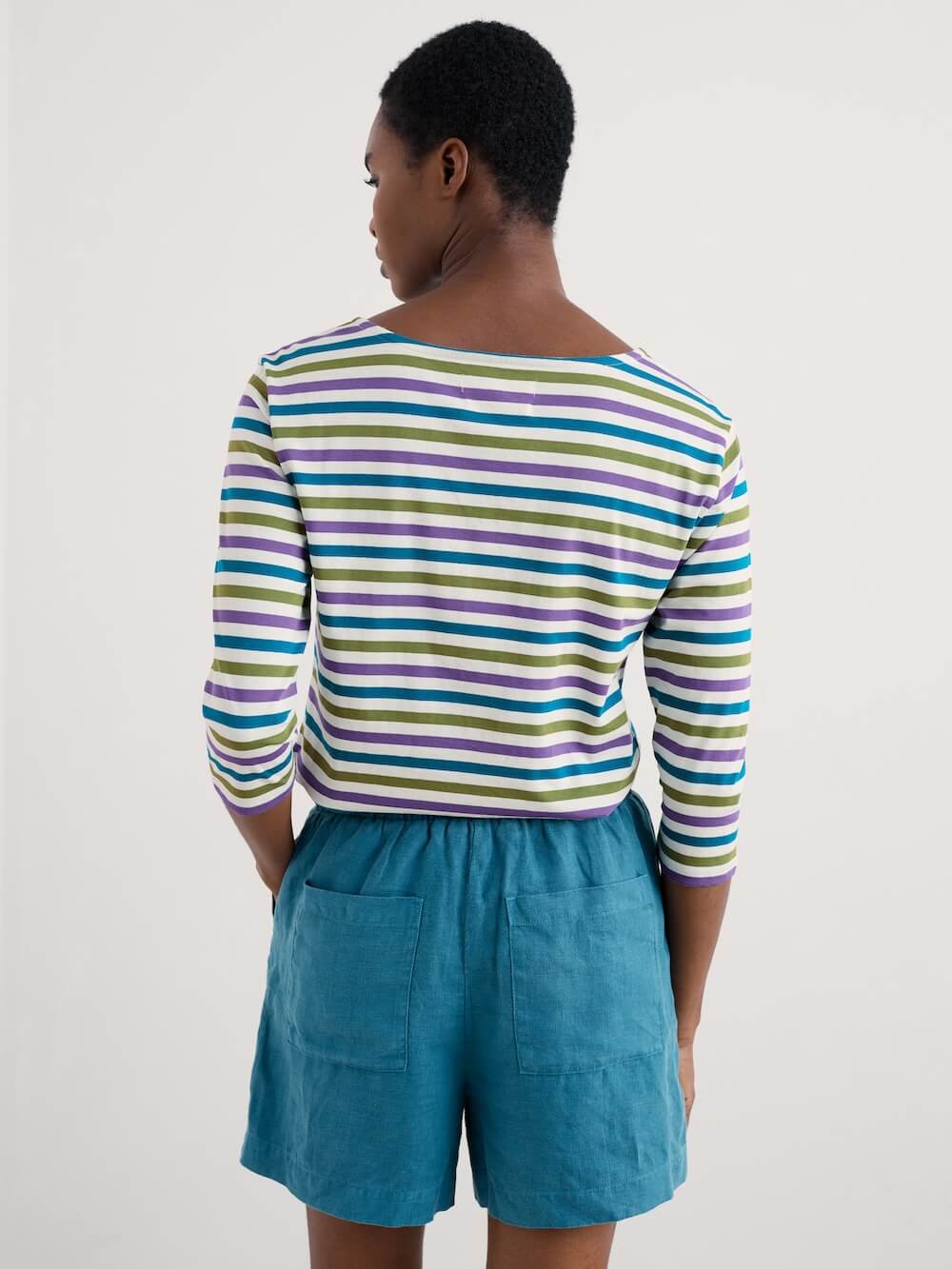 Seasalt - Sailor Top - Tri Mini Cornish Pansy