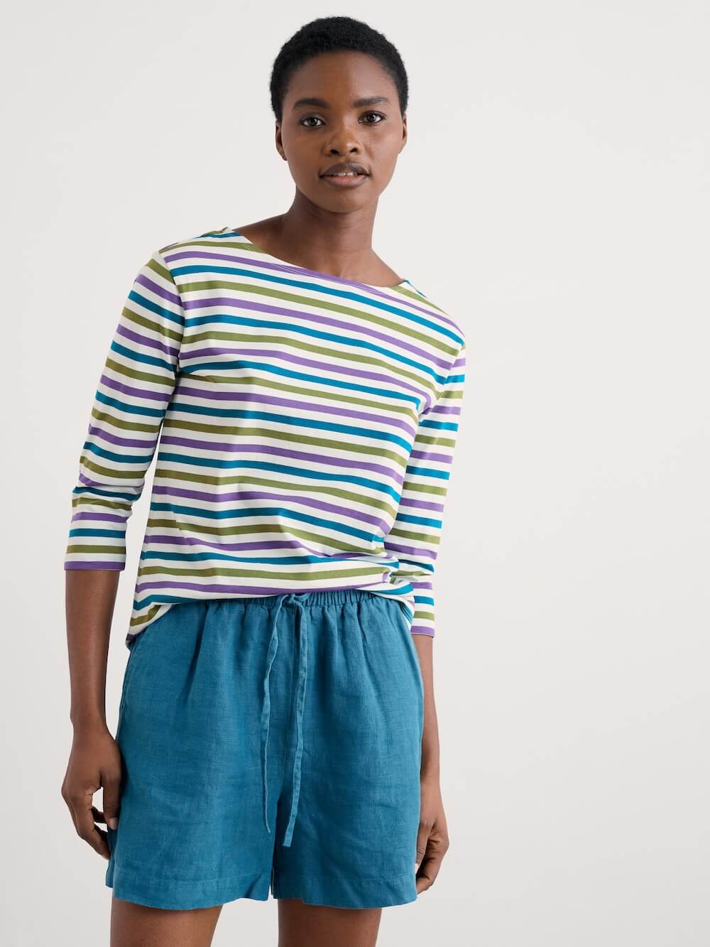 Seasalt - Sailor Top - Tri Mini Cornish Pansy