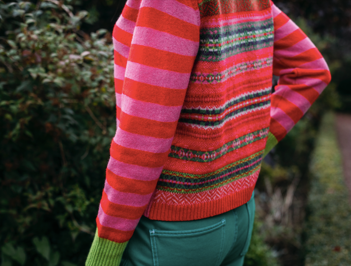 Eribe Stobo Fairisle Sweater - Rosa