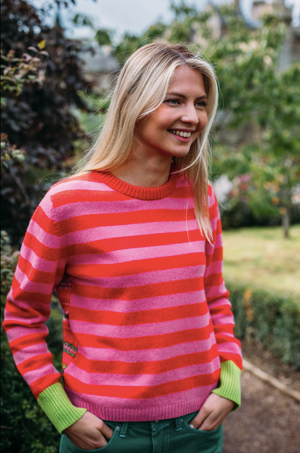 Eribe Stobo Fairisle Sweater - Rosa