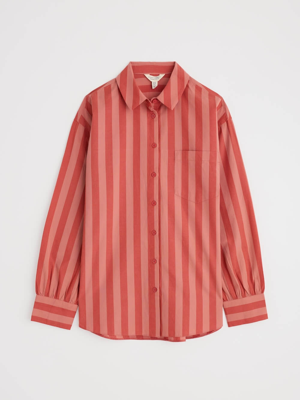 Seasalt - Sea Path Shirt - Scallion Stripe Dark Cinnamon