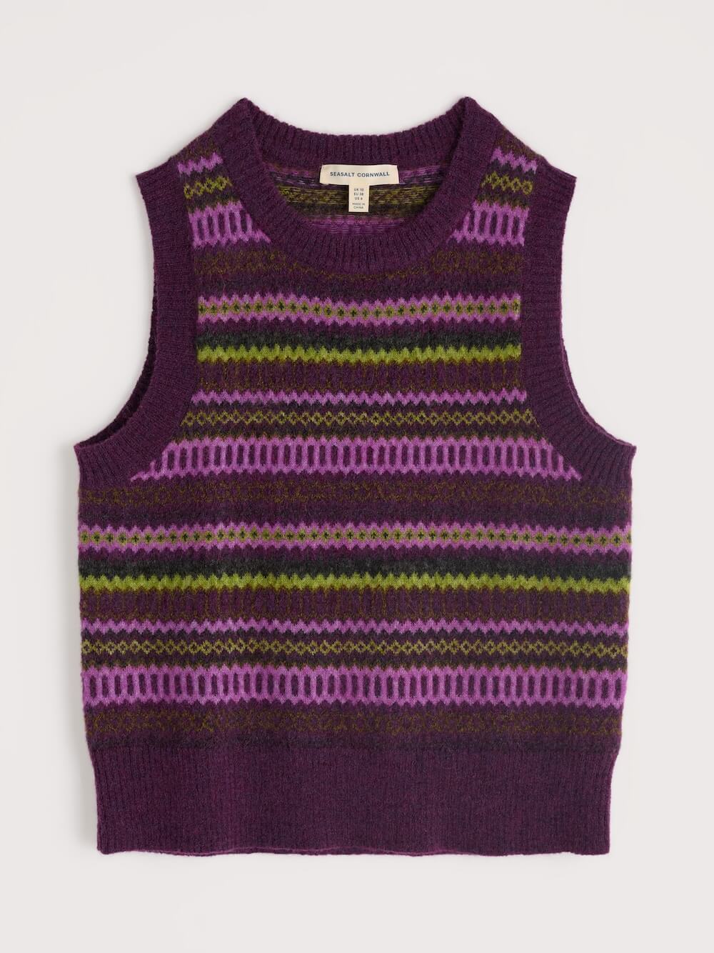 Seasalt - Anika Vest - Modernist Grape Oak Mix