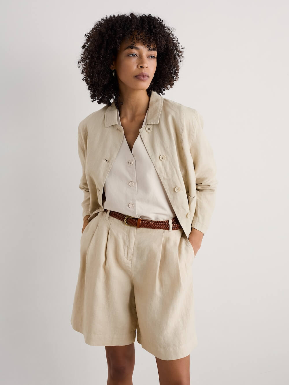アエレ　aere sheer chambray half coat Arame Jacket in Whelk - Seasalt | Denim Life – This is Denim Life