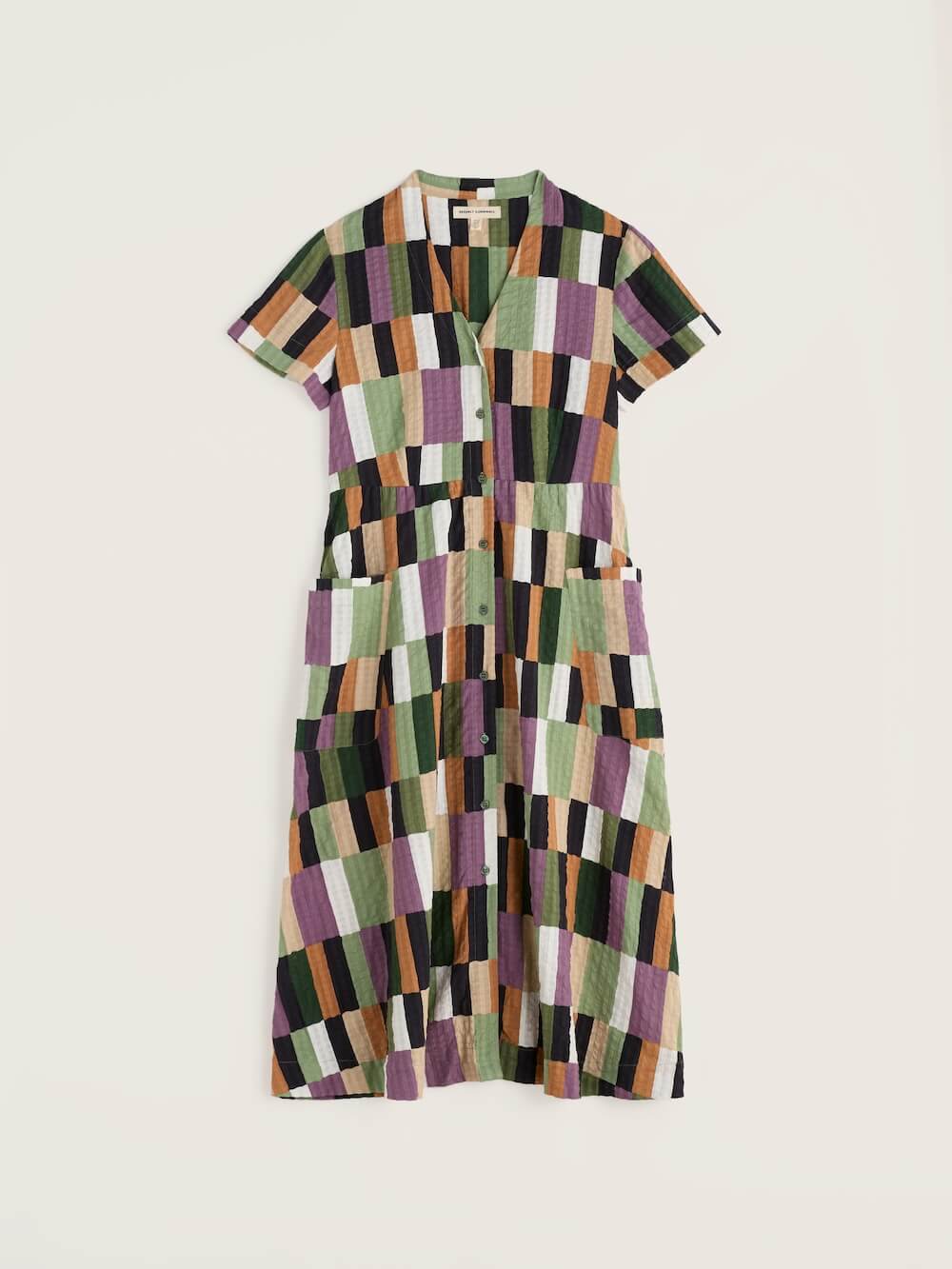 Seasalt - Fowen Shirt Dress - Field Colour Dried Basil