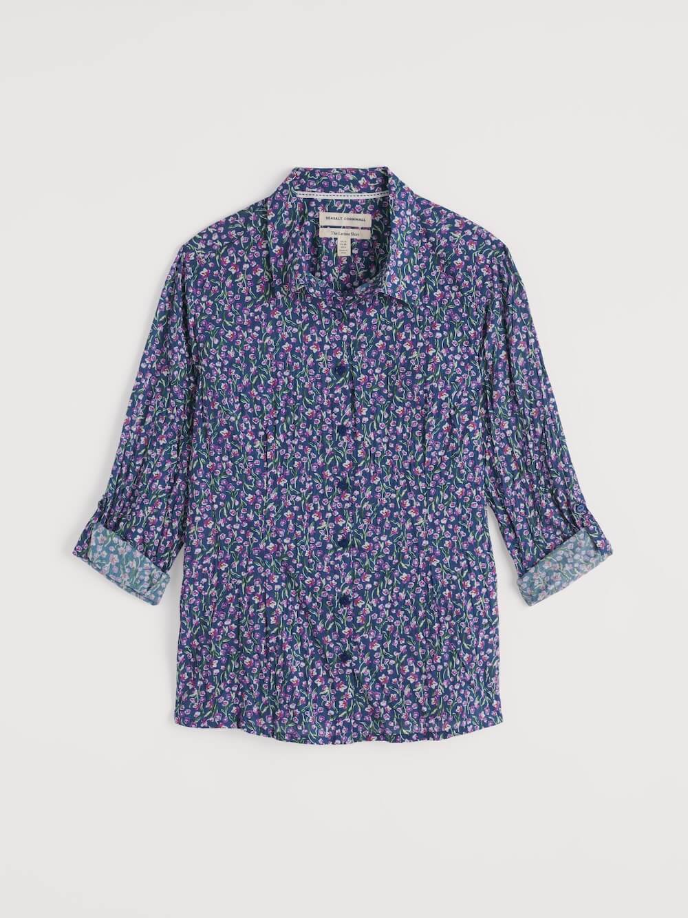 Seasalt - Larissa Shirt - Flax Flower Bright Orchid