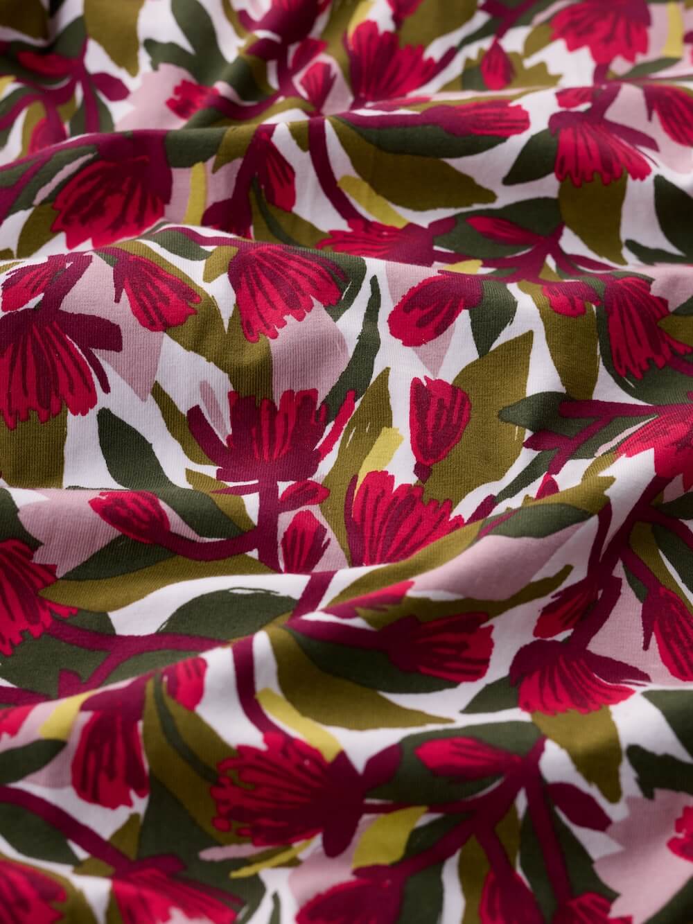 Seasalt - Short Sleeve Veronica Dress - Abstract Protea Chalk