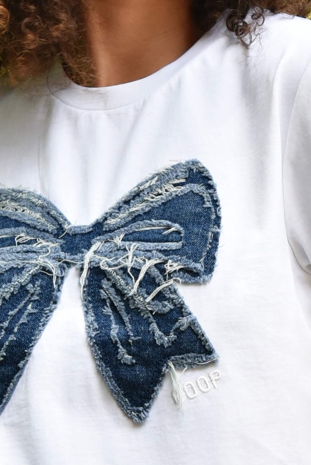 Trelise Cooper - Simply Bowtiful T-Shirt - White & Denim
