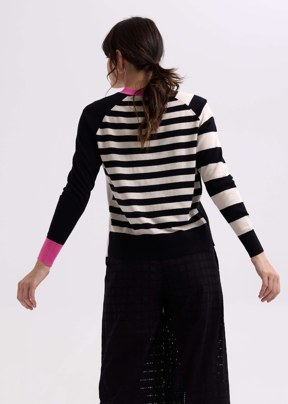 Zaket & Plover - Split Cardi - Black ZP7704