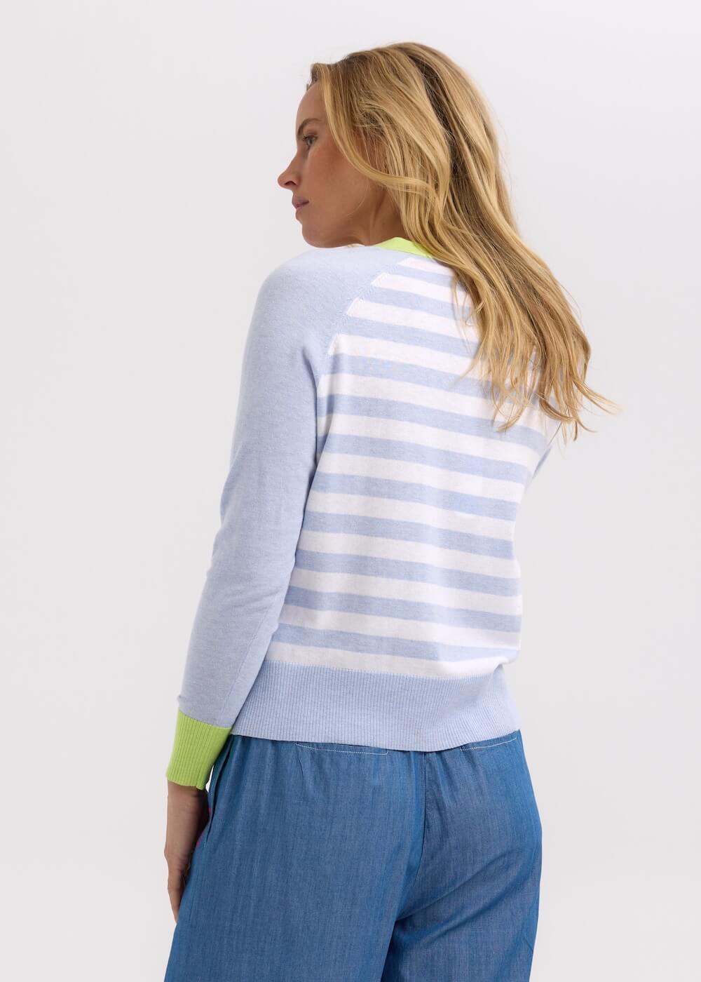 Zaket & Plover - Split Cardi - Sky ZP7704