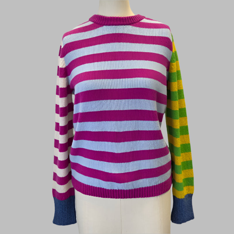 Eribe Stobo Stripe Sweater Orchid