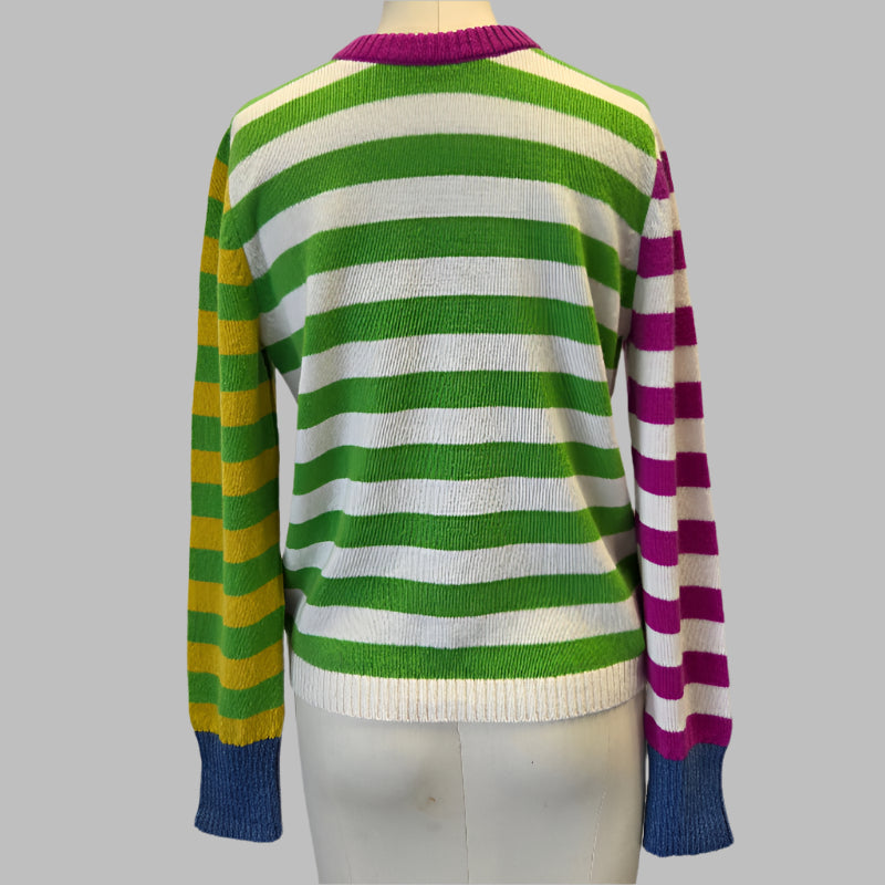 Eribe Stobo Stripe Sweater Orchid