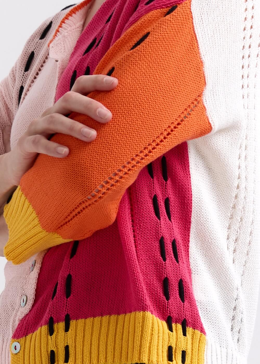 Zaket & Plover - Thread Detail Cardi - Blush ZP7719