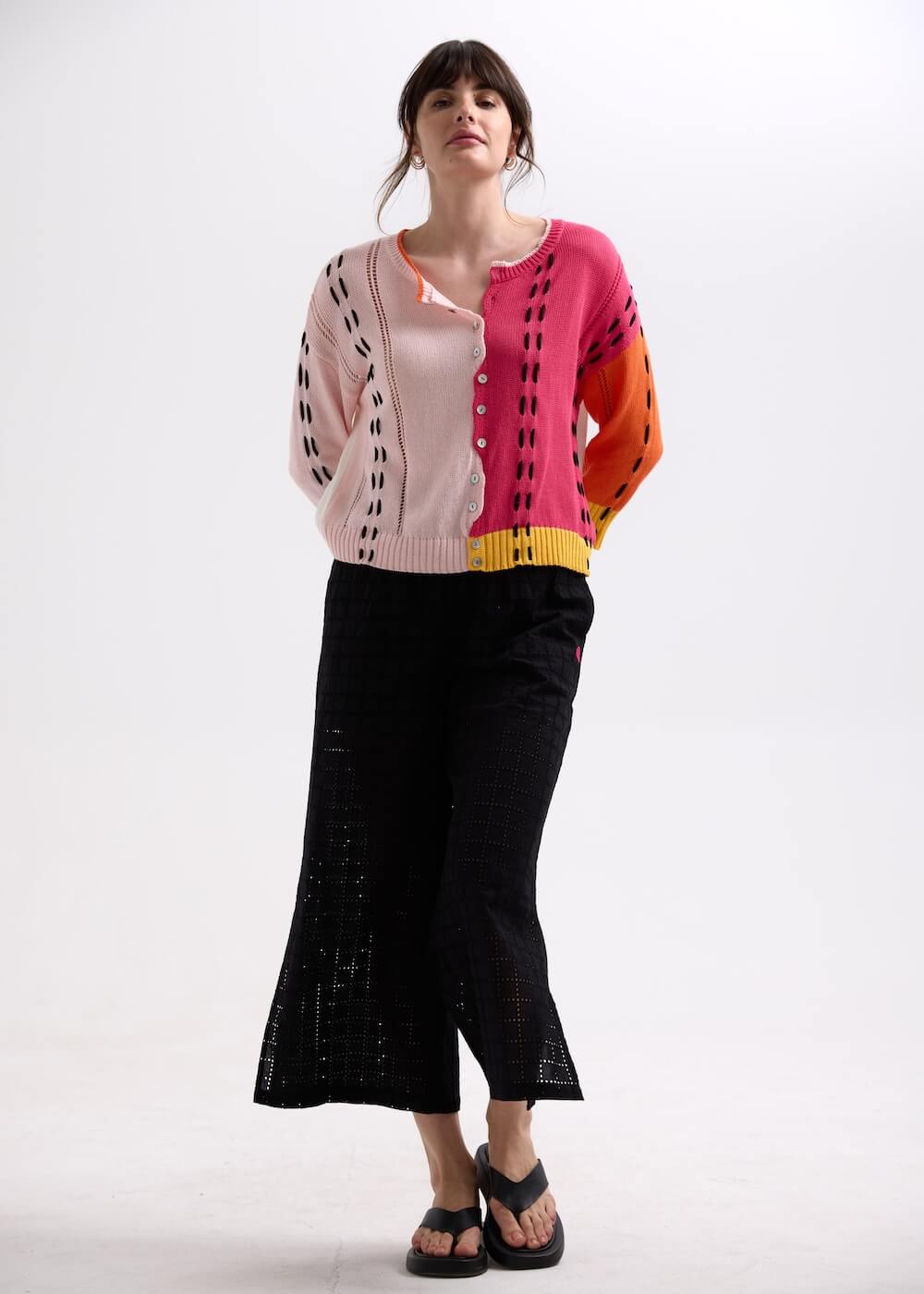 Zaket & Plover - Thread Detail Cardi - Blush ZP7719