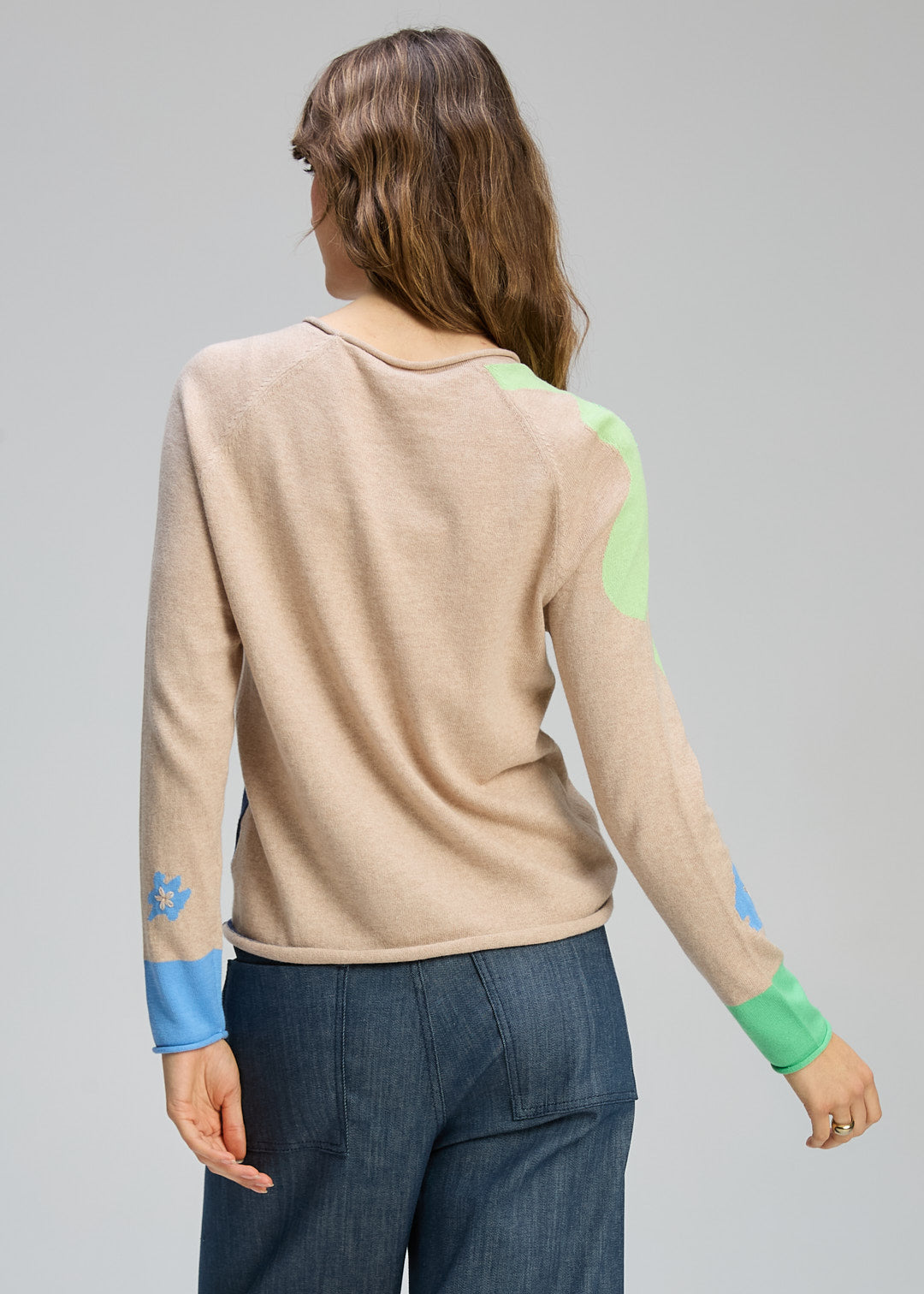 Zaket & Plover - Petal Play Jumper - Almond - ZP8122