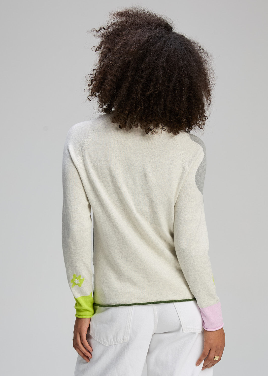 Zaket & Plover - Petal Play Jumper - Ice - ZP8122