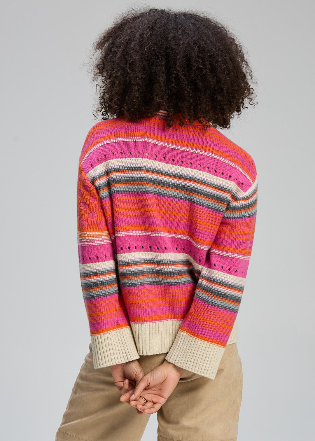 Zaket & Plover - Stripe Pop Jumper - Amaranth - ZP8102