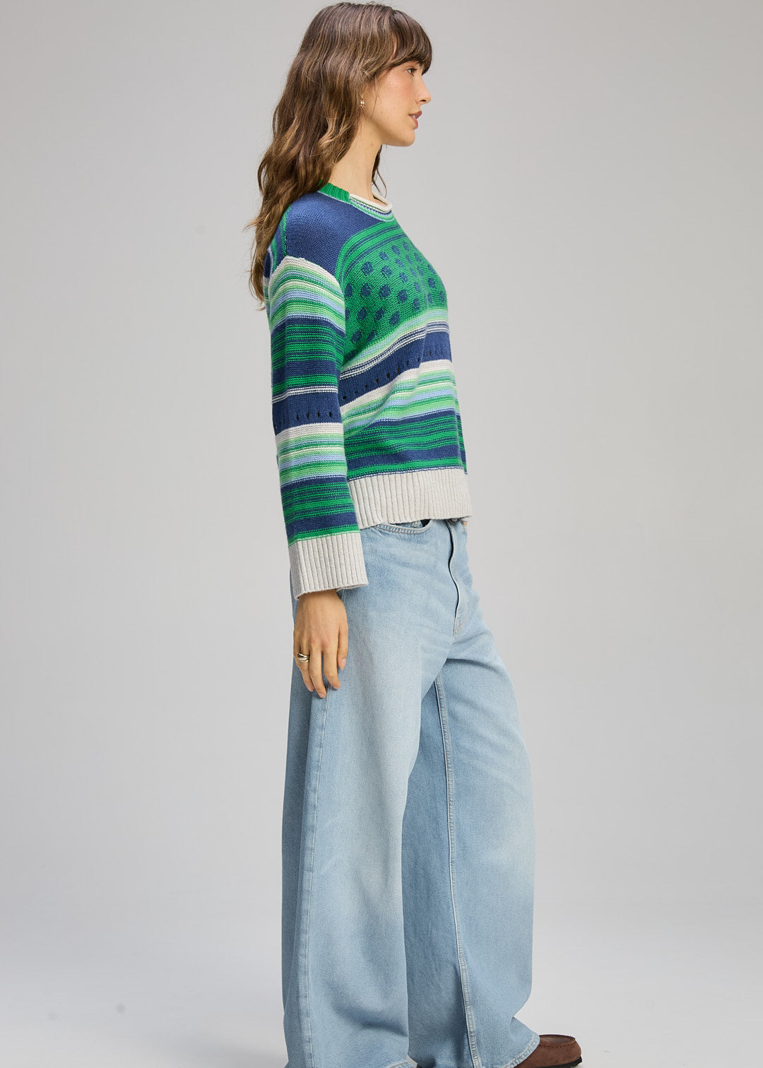 Zaket & Plover - Stripe Pop Jumper - Parsley - ZP8102
