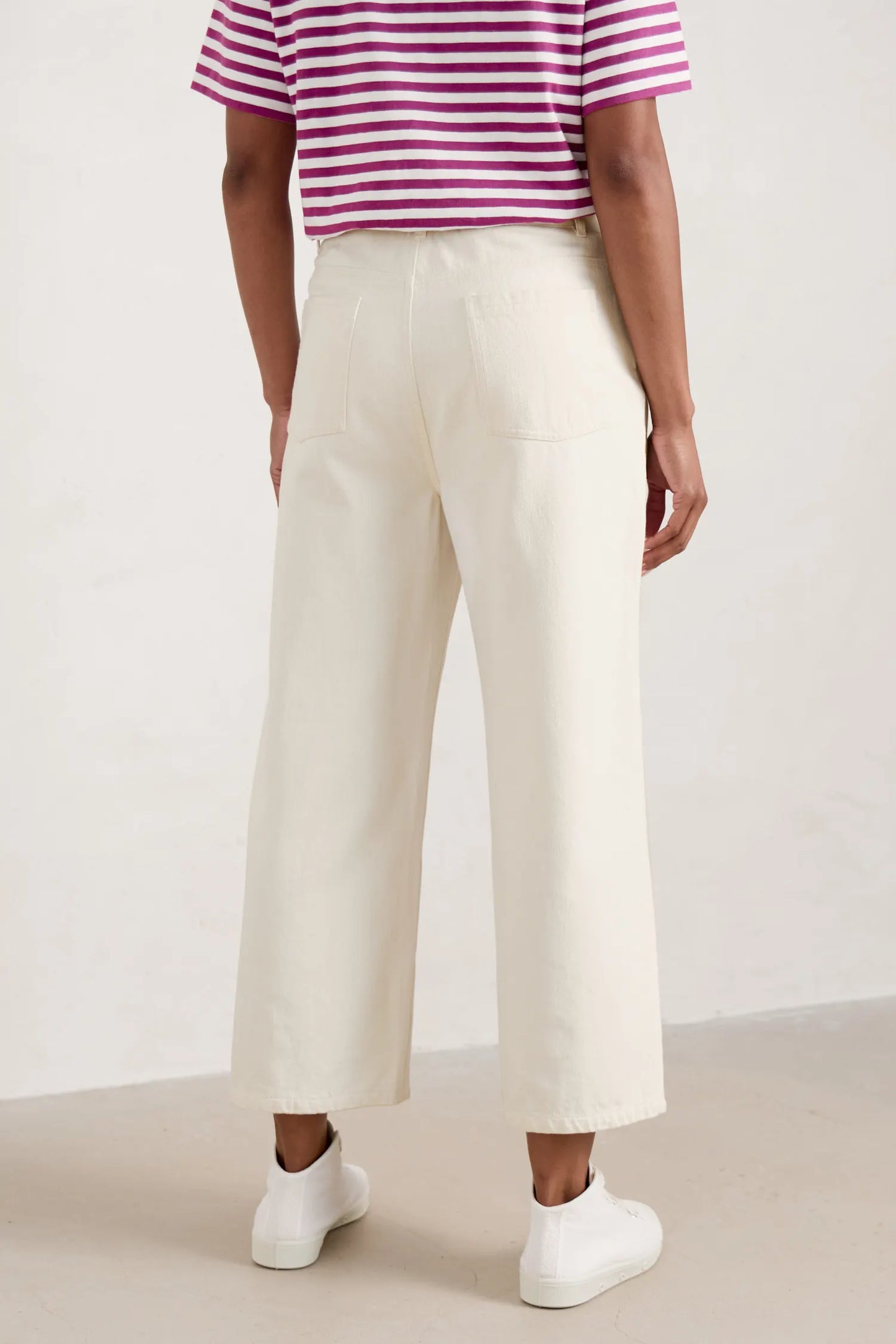 Seasalt Barnes Crops - Ecru Twill Slub