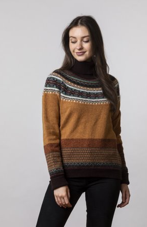 Eribe Alpine Roll Collar Sweater Goldfinch