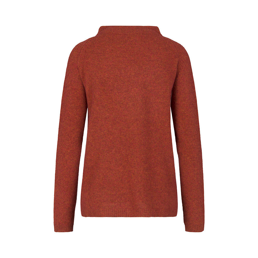 Mansted Zorel Funnel Sweater - Rust