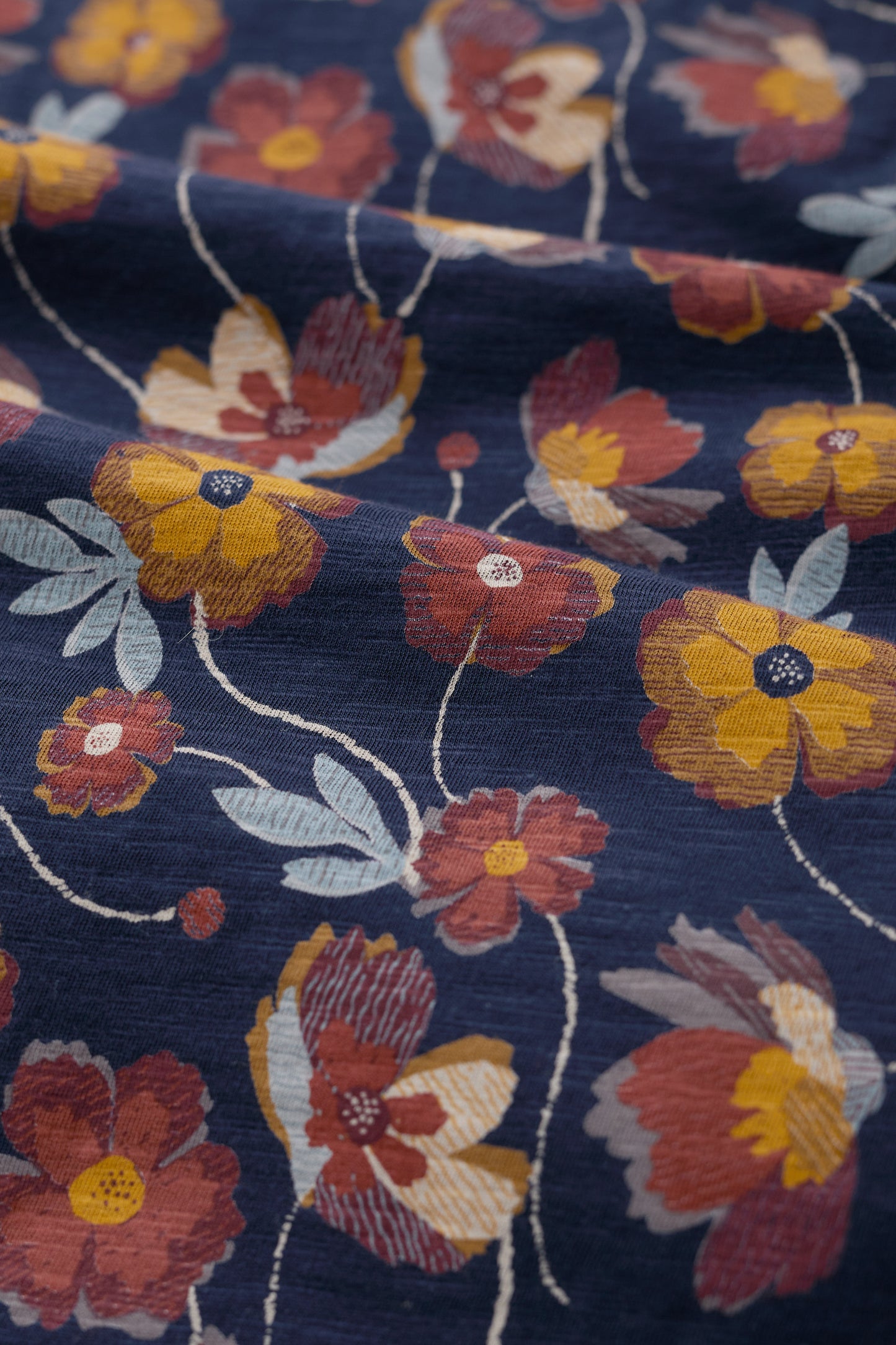 Seasalt Brush Drawing 3/4 Sleeve Dress - Poppy Tapestry Maritime