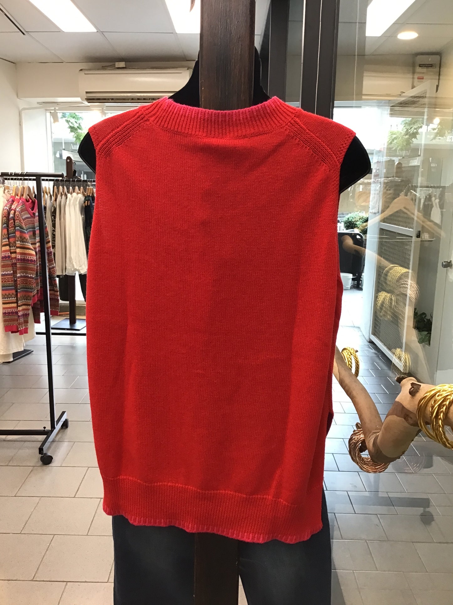Zaket & Plover Essential Two Tone Vest Rouge ZP7156
