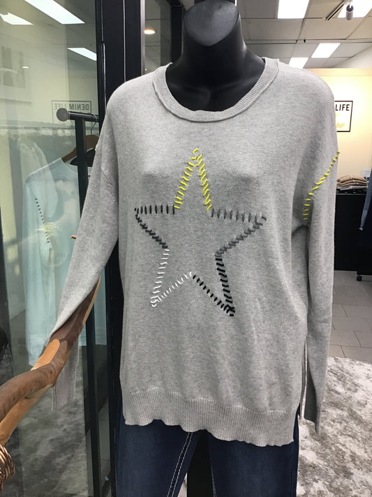 Zaket & Plover Super Star Jumper Marl ZP7138