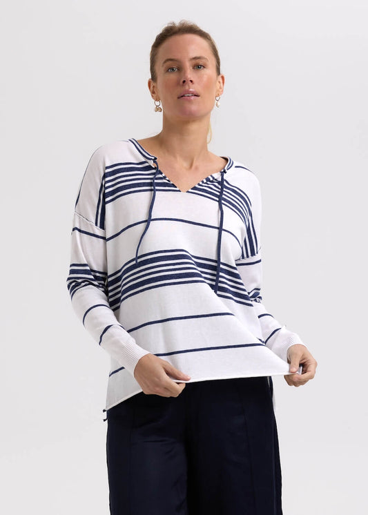 Zaket & Plover - Beach Bum Jumper - White ZP7702