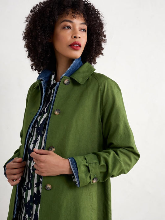 Seasalt - Bocastle Mac - Forest Green