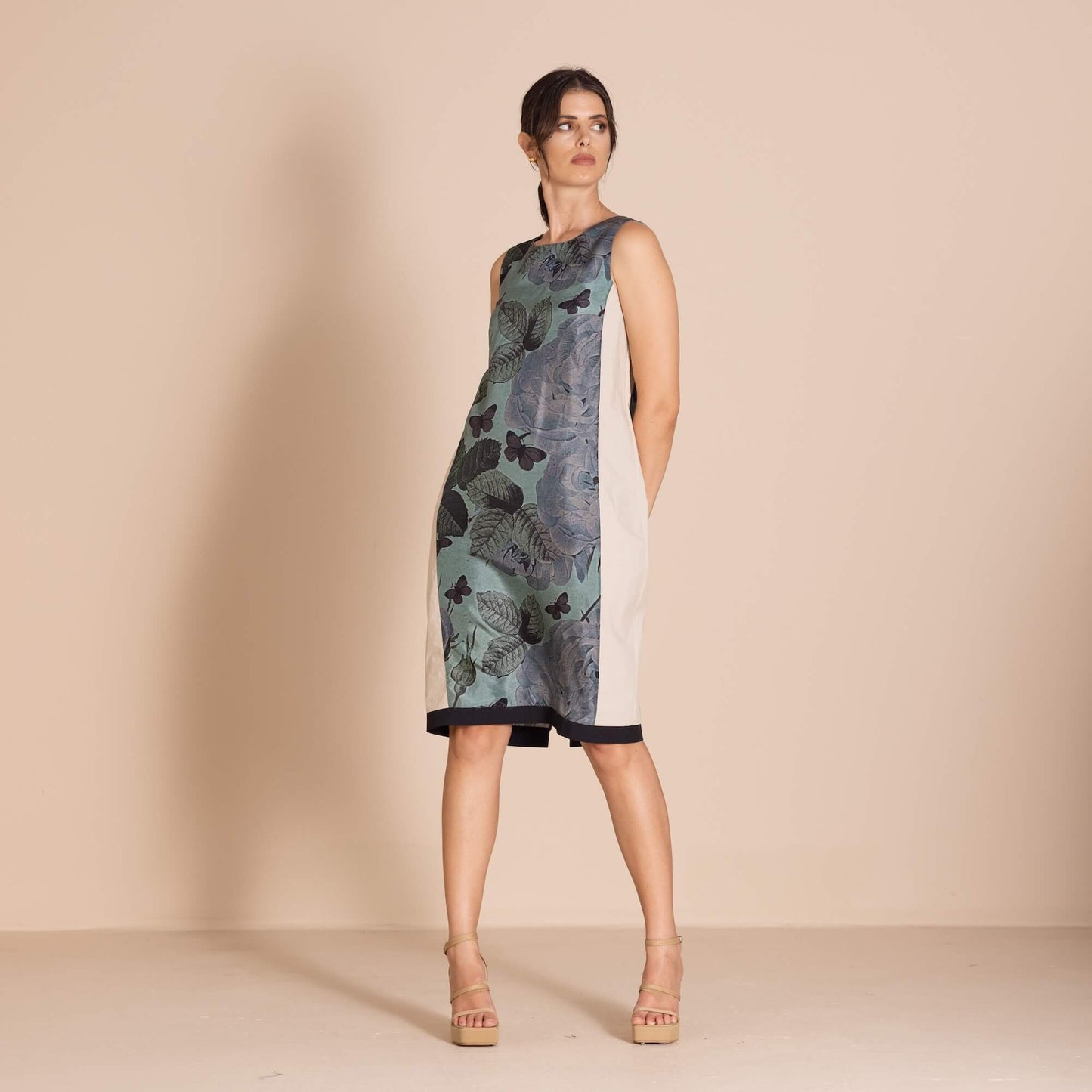 Megan Salmon - Butterfly Panel Shift Dress