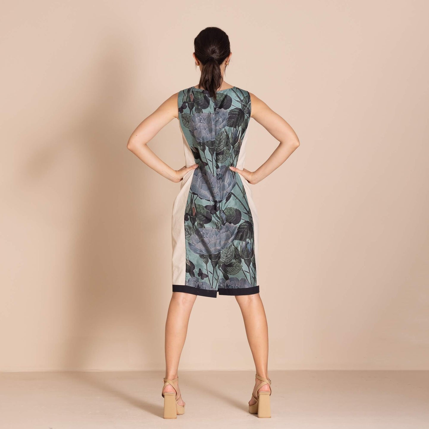 Megan Salmon - Butterfly Panel Shift Dress