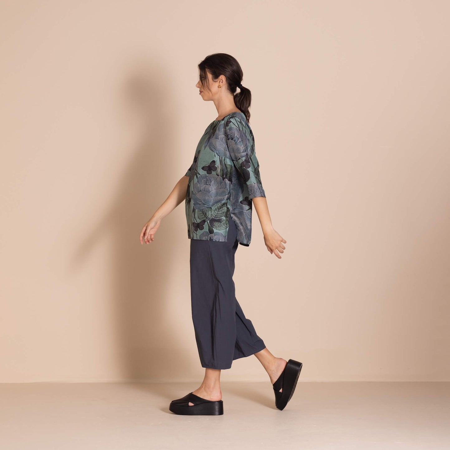 Megan Salmon - Butterfly Tee Top
