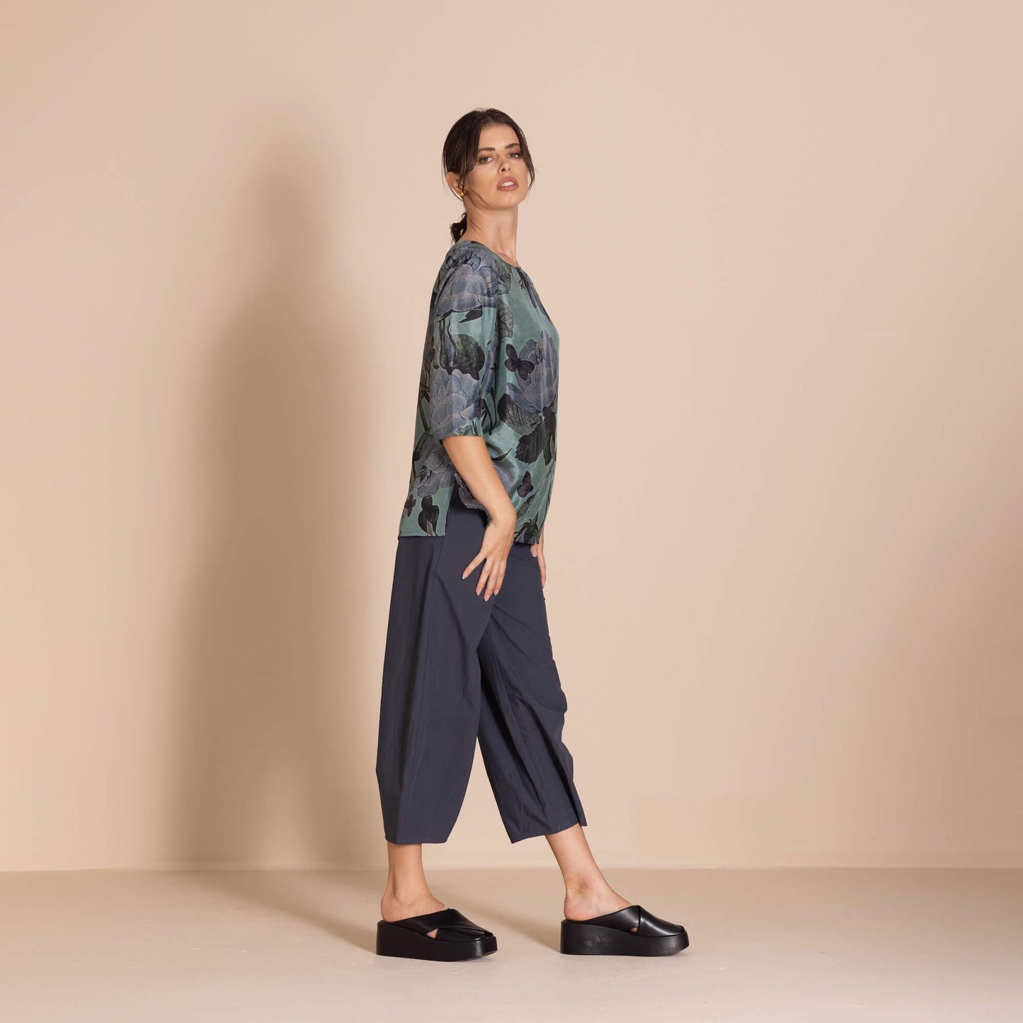 Megan Salmon - Butterfly Tee Top