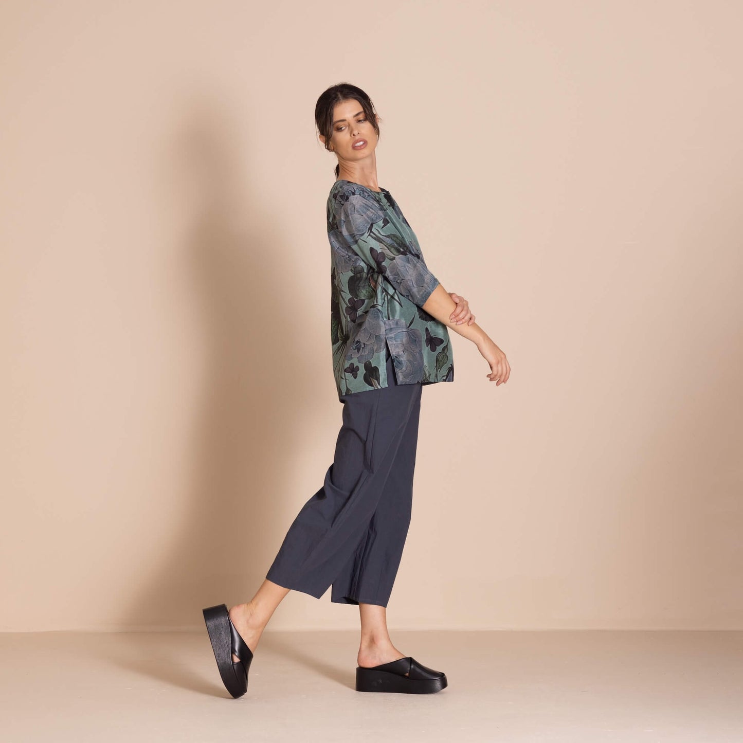 Megan Salmon - Butterfly Tee Top