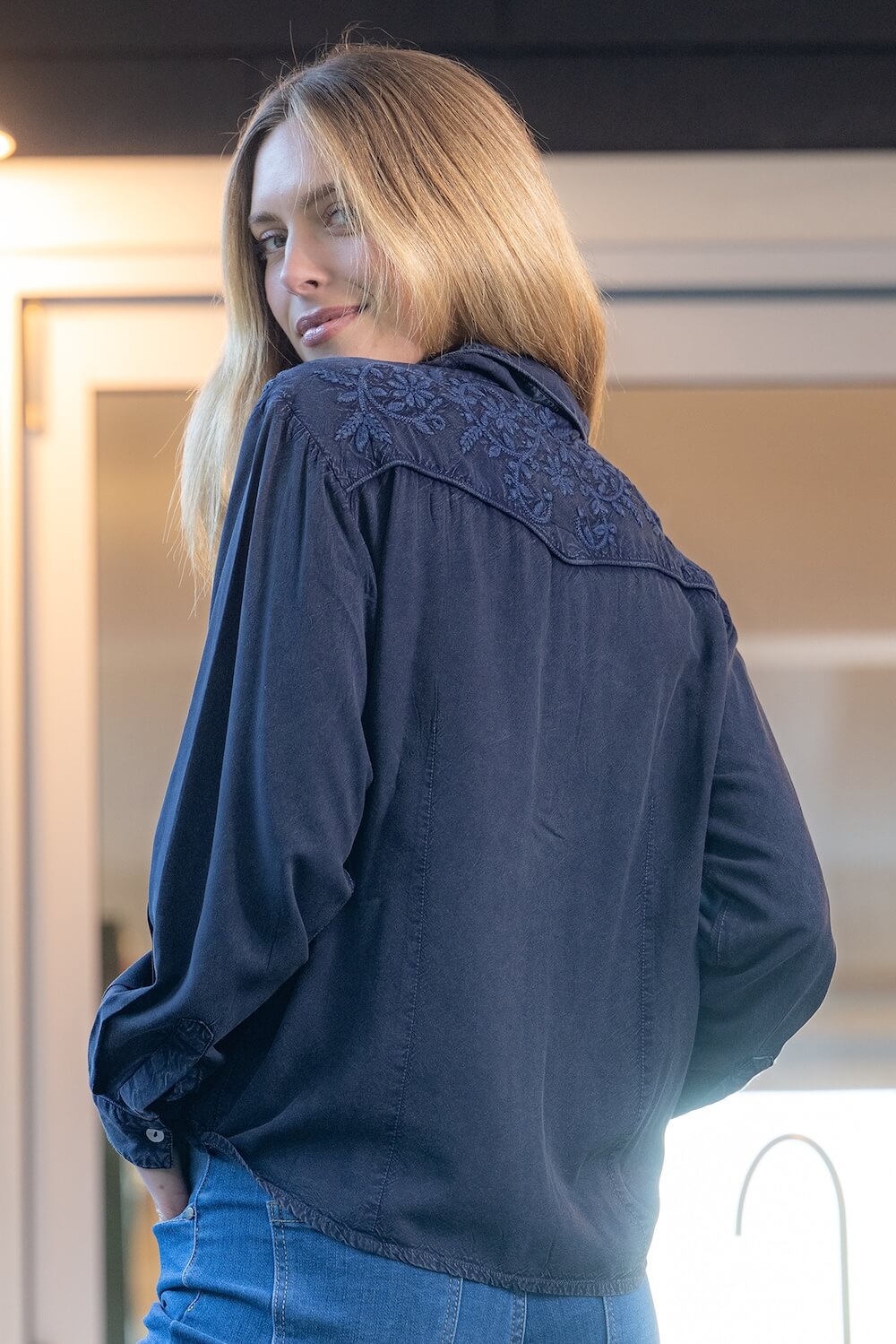 Cienna - Jessie Shirt - Navy