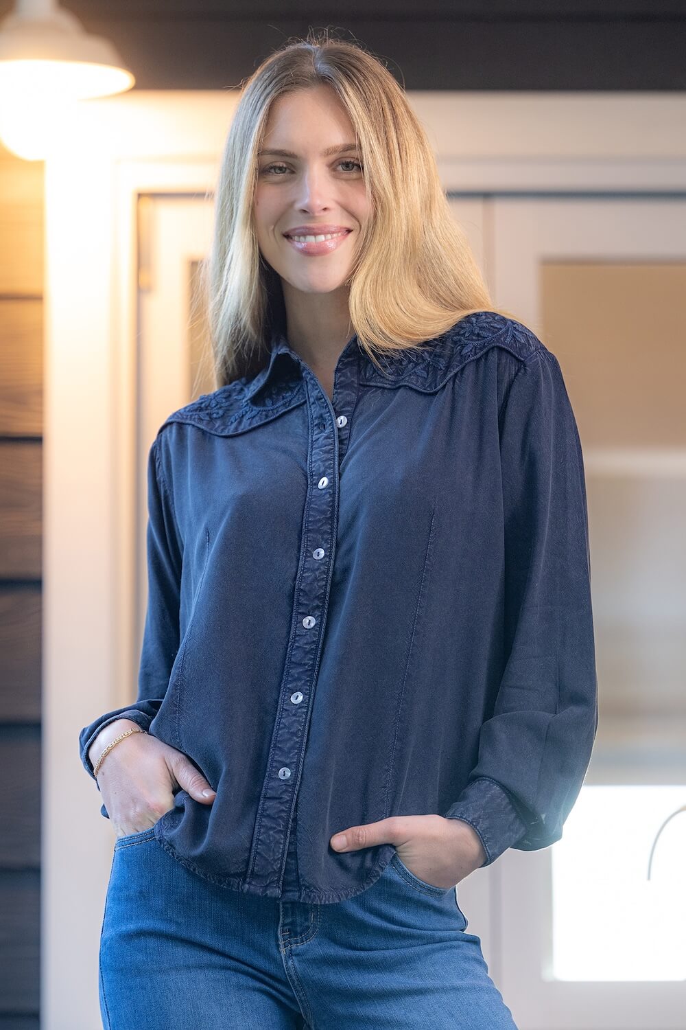 Cienna - Jessie Shirt - Navy