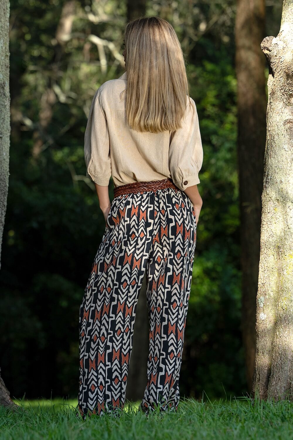 Cienna - Hemi Pants - Myee Tribal Print