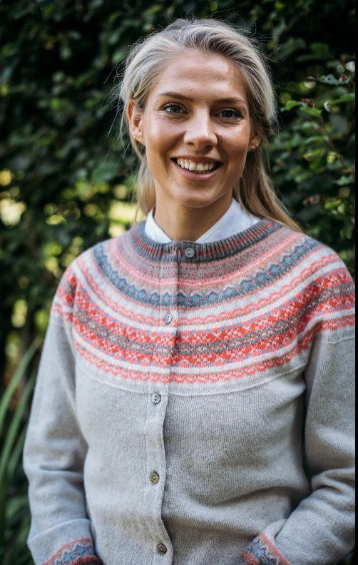 Eribe Alpine Cardigan - Hibiscus