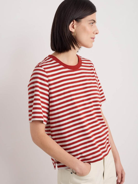 Seasalt - Copseland T-Shirt - Mini Cornish Chalk Dark Cinnamon